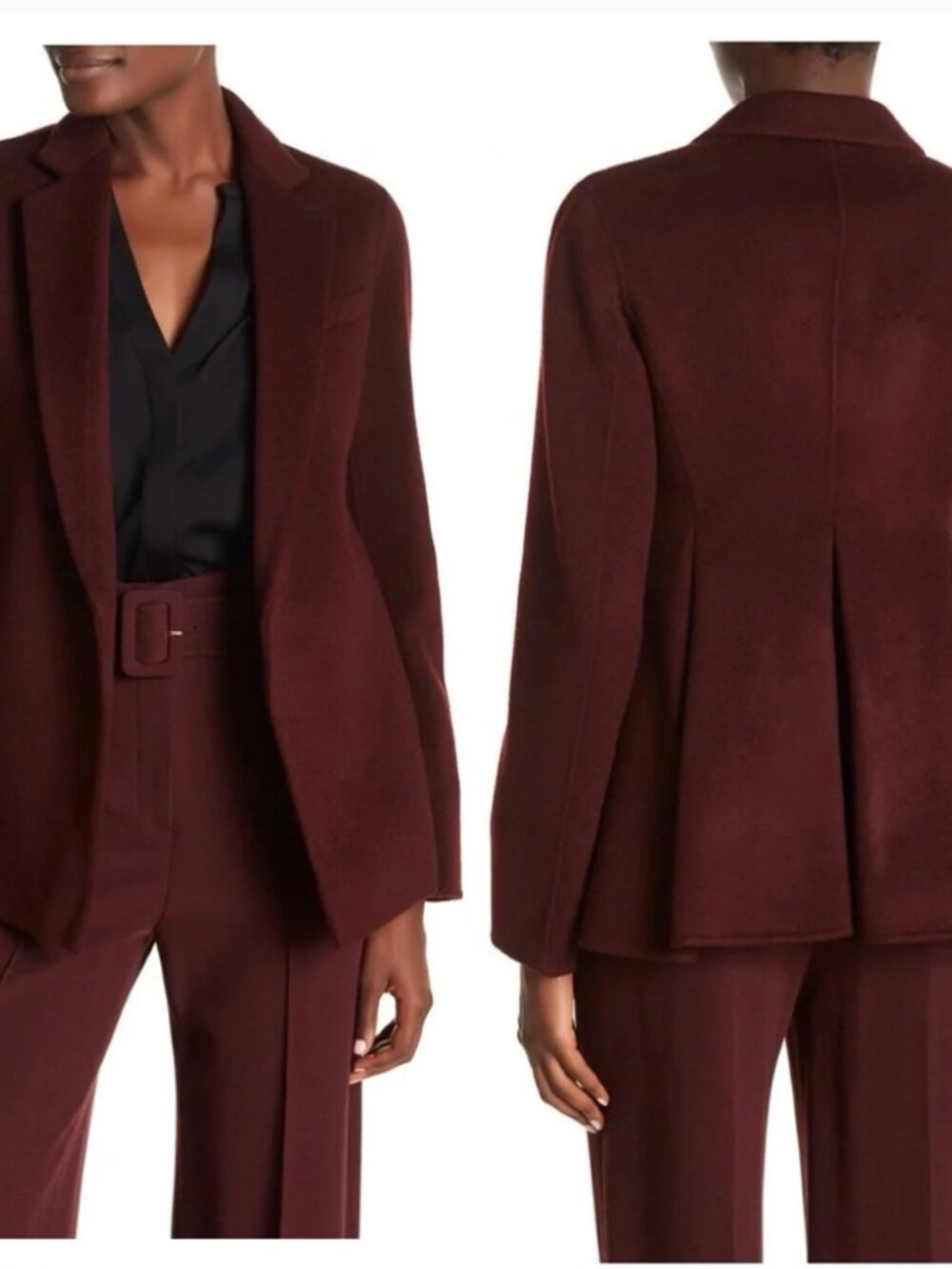 LIKE NEW! Theory Pleated Back Wool Cashmere Blazer Jacket